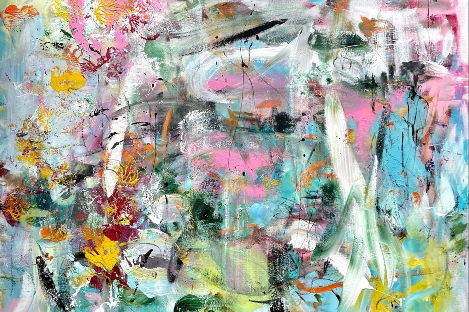 Behalte den Überblick, 2021 Acrylic on Canvas 120 x 120 cm