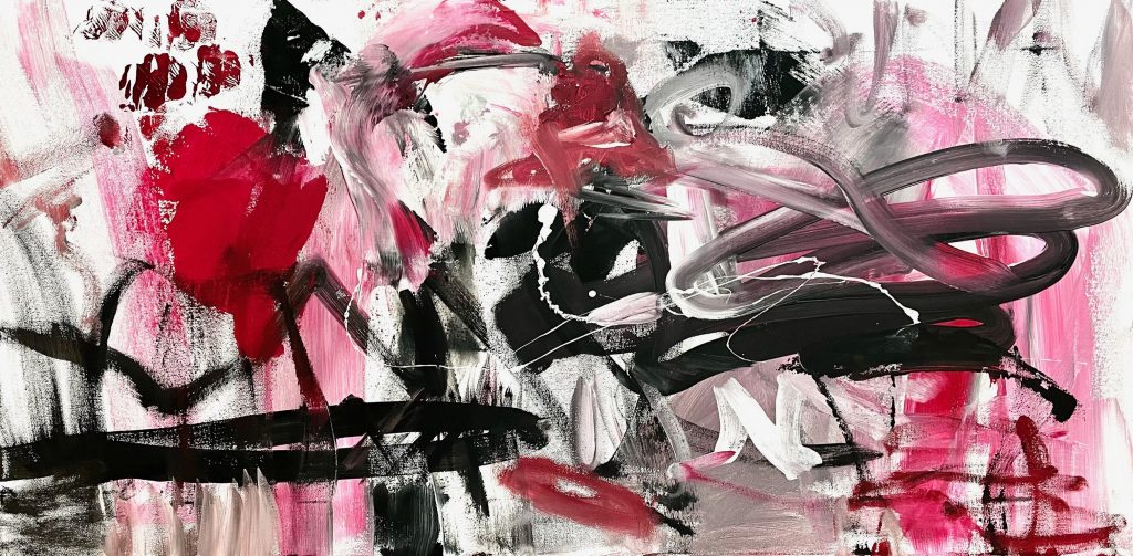 Have You Seen the Cat, 2021 Acrylic on Canvas 50 x 100 cm