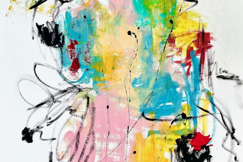 In the Mood for Summer, 2021 Acrylic on Paper 80 x 100 cm