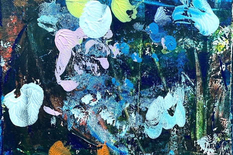 Lucky 3, 2022 Acrylic on Canvas 20 x 20 cm