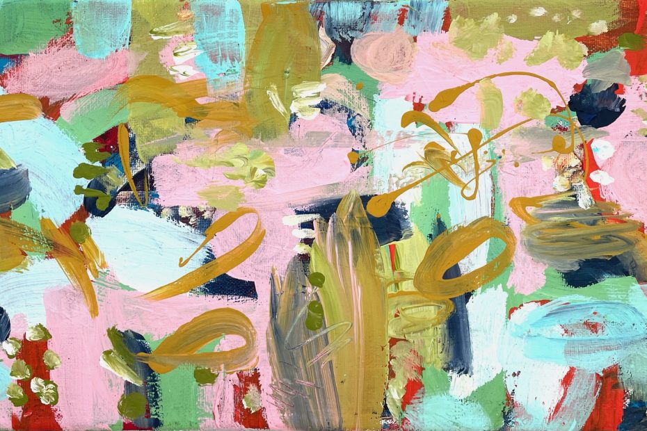 Pathway, 2022 Acrylic on Canvas 20 x 40 cm