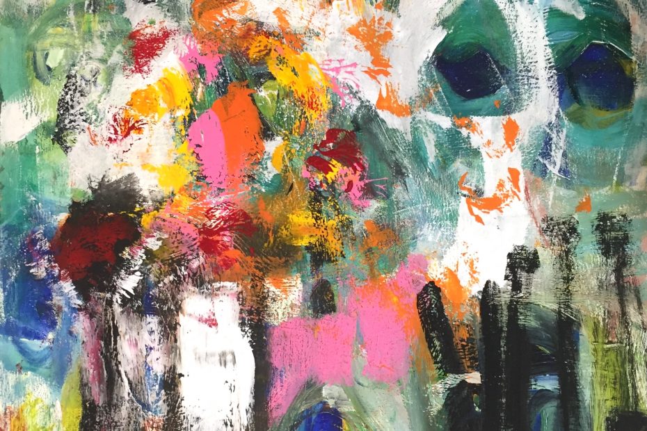 Spurensuche, 2021 Acrylic on Canvas 80 x 100 cm