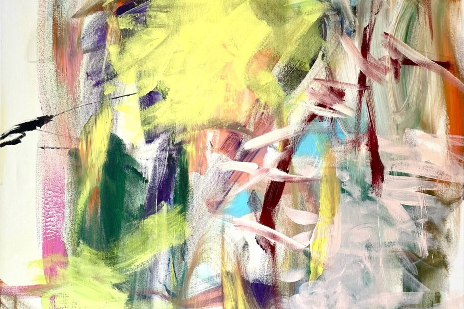 Goldregen, 2022 Acrylic on Canvas 80 x 100 cm